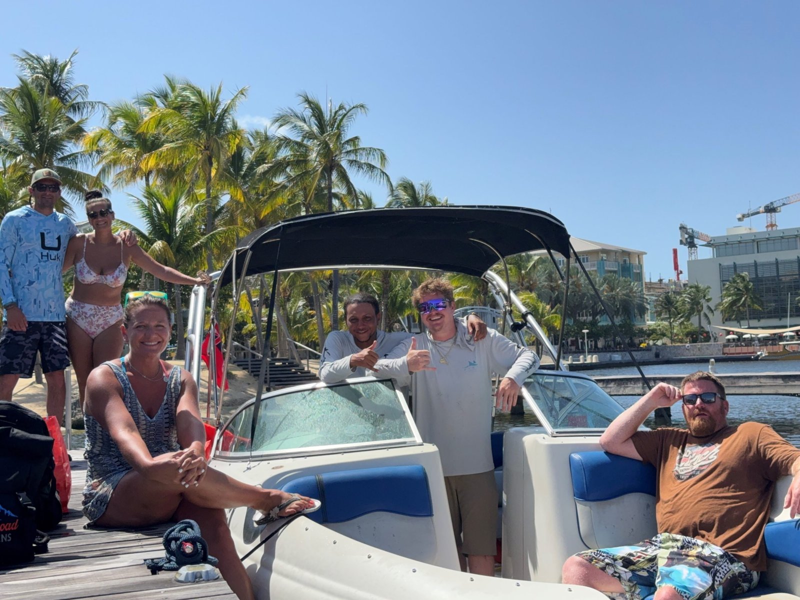 Private family boat charter in Grand Cayman cruising the North Sound with Caymankind Watersports.